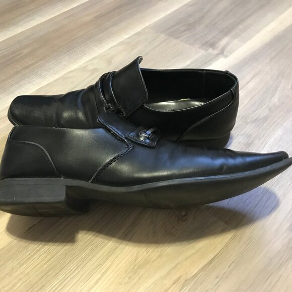 Calvin Klein Men's Black Dress Shoes Size 7.5 - Picture 3 of 6